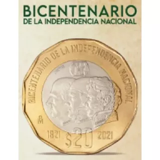 Nueva Moneda 20 Pesos Bicentenario De La Independencia Y Mas