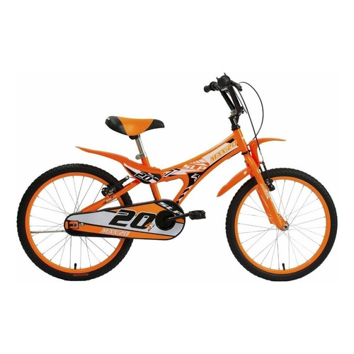 Bicicleta bmx freestyle infantil SLP Max R20 1v frenos v-brakes color naranja con pie de apoyo  