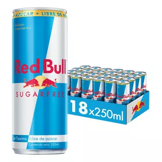 Red Bull Bebida Energética Pack 18 Latas Sin Azúcar 250ml