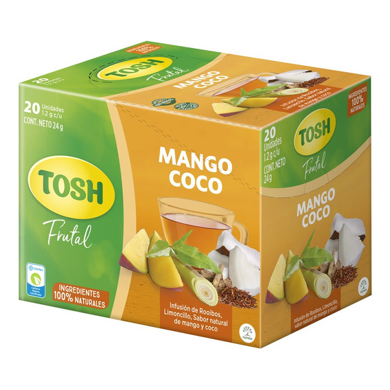 Infusión Tosh Mango Coco X  20 Unidades - g a $16