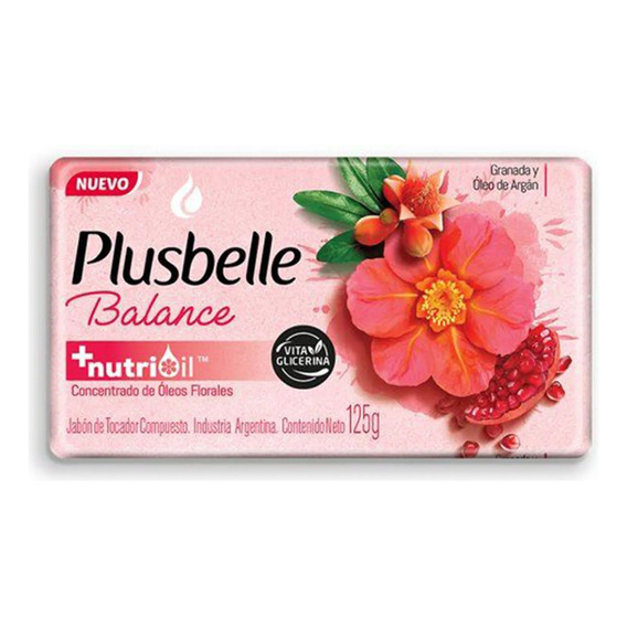 Jabon De Tocador Plusbelle Balance Vita Glicerina X 125 G