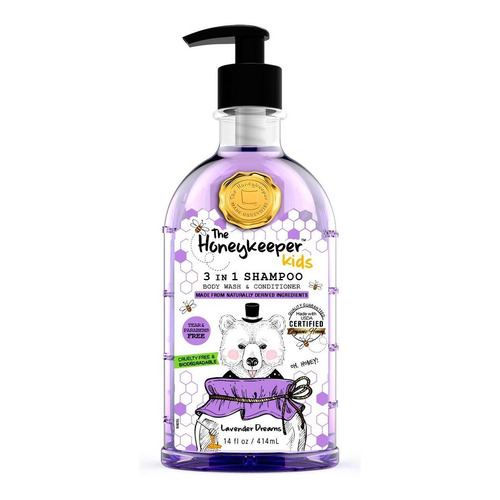 Shampoo Infantil Blumen Honeykeeper 3 En 1 Lavender 414ml
