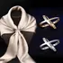 Butterfly Knot Scarf Ring Versatile Travel Outfit