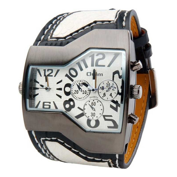 [reloj Con Doble Hora] Reloj Shoppewatch Único Para Hombre C