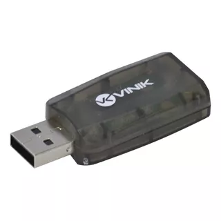 Placa De Som Usb Vinik Ausb51 5.1 Virtual P2