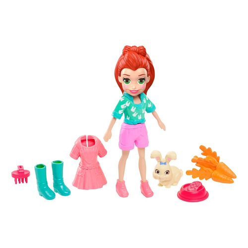 Polly Pocket Lila Y Bonita Muñeca Para Niñas