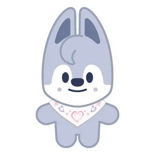 stray kids 　puppym　 wolfchan Stray Kids Official Skzoo Plush 10cmver-skz 5'clock,wolfchan