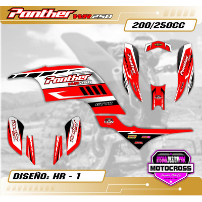 Kit Calcos Grafica Panther 250 Laminado Brillante Intermedio