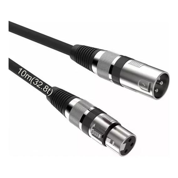 Cable Xlr Balanceado Canon Cable Plug Dmx Audio - 10 Metros