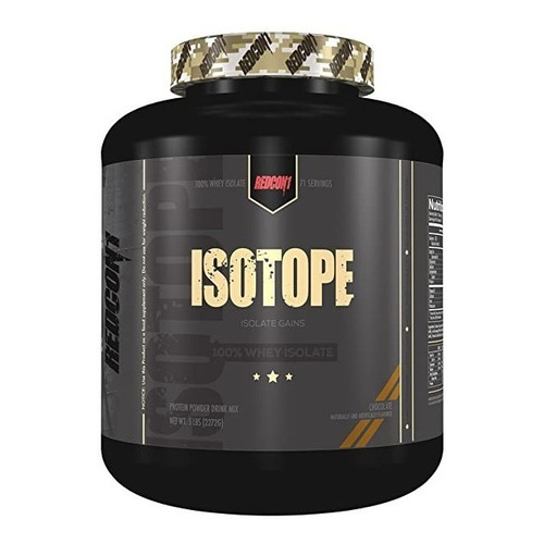 Proteina Redcon1 Isotope 100% Whey Isolate 5 Lbs 71 Porcione Sabor Chocolate