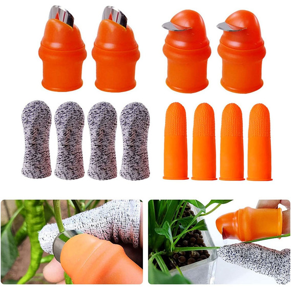 Cortador De Silicona Para Pulgar +protectores  De Dedo (l)