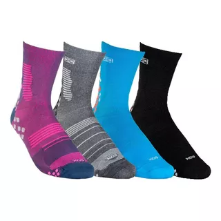 Medias De Compresión 15-20 Ciclismo Running Trail Sox Te92c