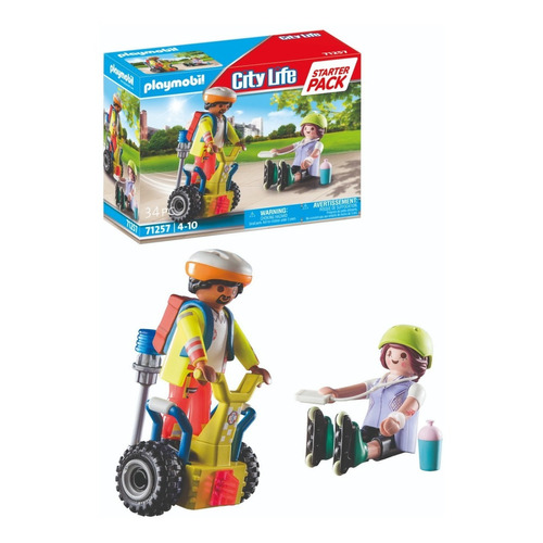 Figura Armable Playmobil City Life Rescate Con Balance Racer Cantidad de piezas 34