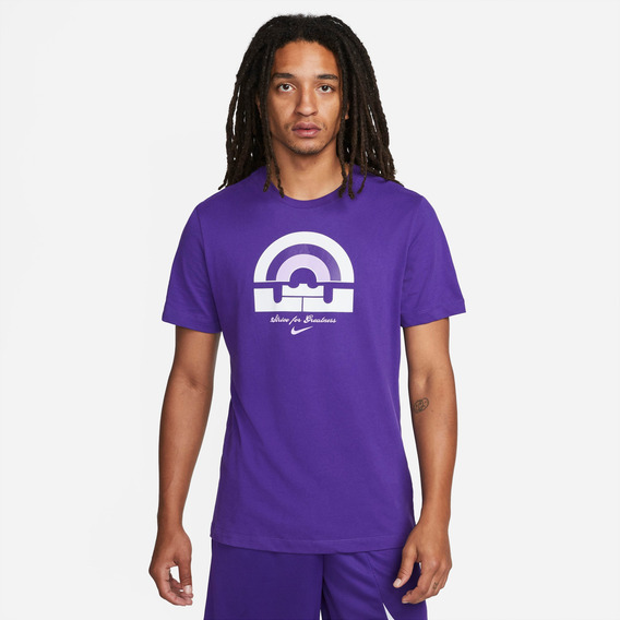 Remera Para Hombre Nike Dri-fit Lebron Morado