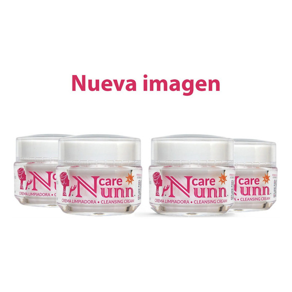  Nunn Care 4 Cremas Limpiadoras 100% Originales Tipos de piel Grasa, Seca, Mixta