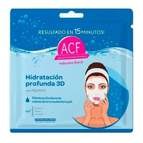 Acf Mascara Facial Shock Hidratación Profunda 3d 10 Ml