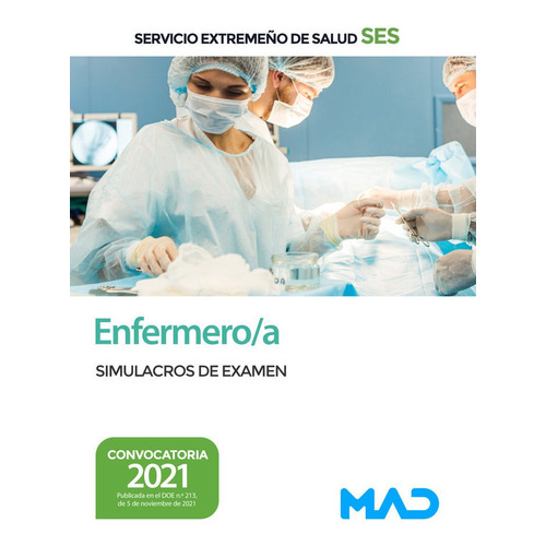 Enfermero/a Servicio Extremeãâo Salud Simulacro De Examen, De Aa.vv. Editorial Mad, Tapa Blanda En Español
