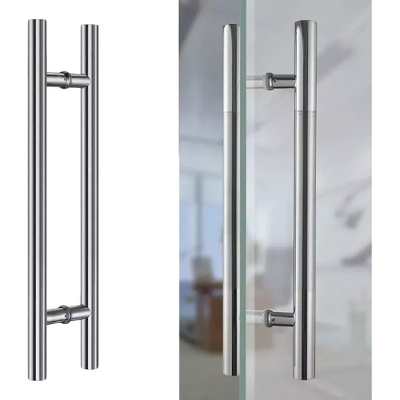 Jaladera Tipo H100cm Puerta Aluminio Vidrio Y Madera Cristal