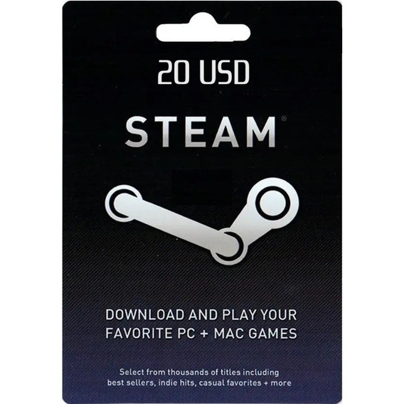 Tarjeta Digital De Regalo Steam - 20 Usd - Solo Cuenta Eeuu