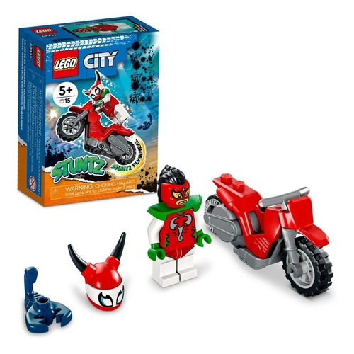 Kit Lego City Moto Acrobática Escorpión Temerario 60332 3+ Cantidad de piezas 15