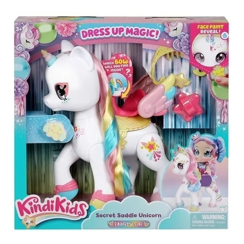 Unicornio Mágico Kindi Kids Rainbow Star Bandai Juguete Niña