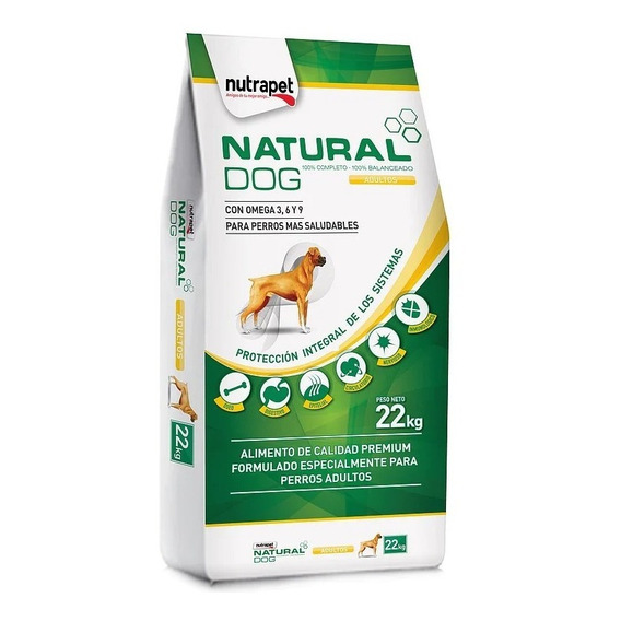 Natural Dog 22kg Calidad Premium (%24 Proteína) Con 4 Pates 