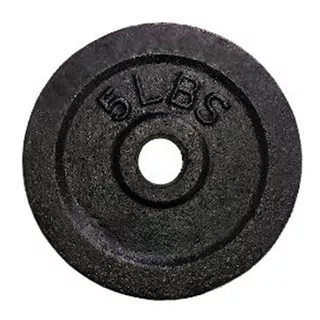 Disco 5lb Hierro Para Mancuerna-barra-pesa Gym 2.5cm Di