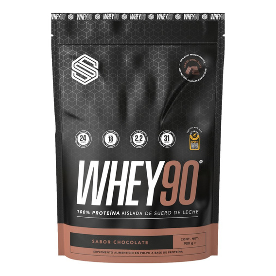 Proteína Aislada Whey 90 Soccer Supplement 31 Porciones 900g Sabor Chocolate