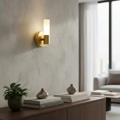 Aplique Moderno Led Tower 1 Dorado Diseño Luz Desing Dorado