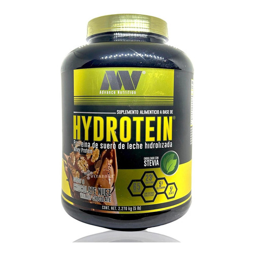 Hydrotein Whey Protein Chocolate Nuez 5 Lbs Advance Nutritio Sabor M