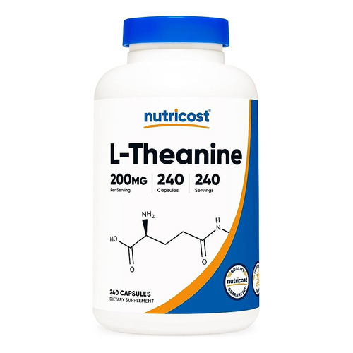 Original Nutricost L-teanina 200 Mg, 240 Cap, Doble Fuerza