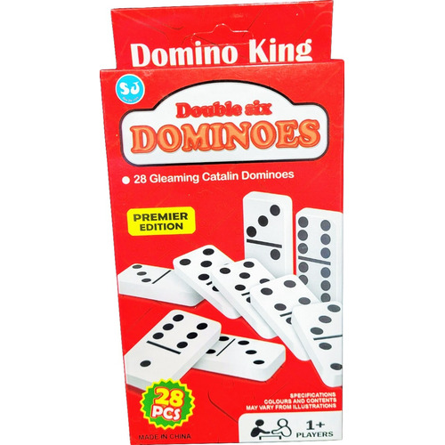 Domino 28 Piezas Plasticas Juego Clásico Todas Las Edades
