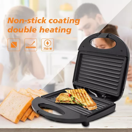 Sandwichera eléctrica con placas grill