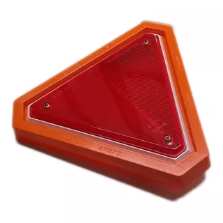 Ojo De Gato Rojo Triangular Con Base Universal Acoplado