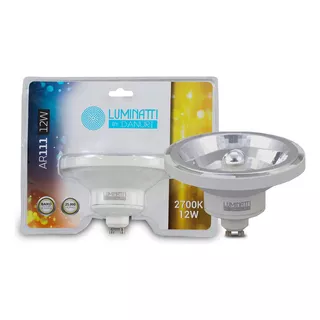 Kit 4 Lâmpadas Ar111 Luminatti 12w 2700k Dimerizável 127v