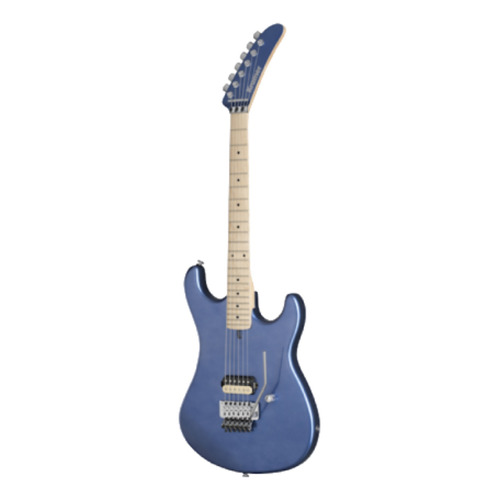 Guitarra eléctrica Kramer Original Collection The 84 de aliso blue metallic brillante con diapasón de arce