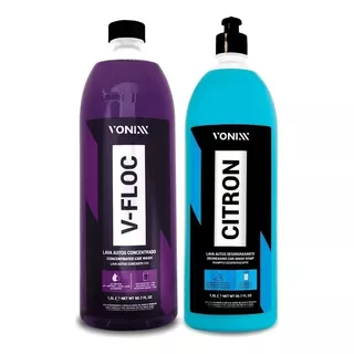 Kit Shampoo Vonixx V-floc 1,5l Ph Neutro + Citron 1,5l