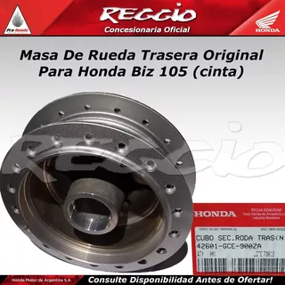 Masa De Ruelda Trasera Original Para Honda Biz 105 - Reggio