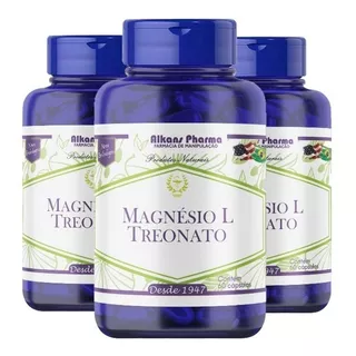 Magnésio L-treonato 500mg C/180 Cp 100% Puro Oferta Limitada