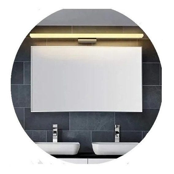 Barra Led Artefacto Baño Espejo Luz Cálida O Fría 120cm 1,2m