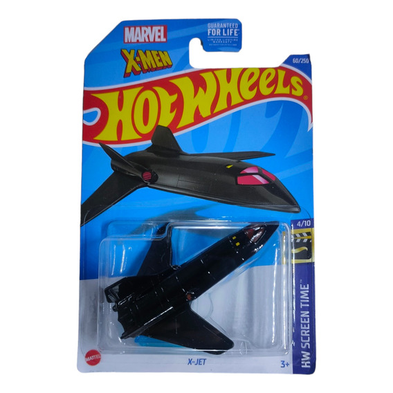 Hot Wheels Coleccion X-men X-jet Black Hw Screen Time Marvel