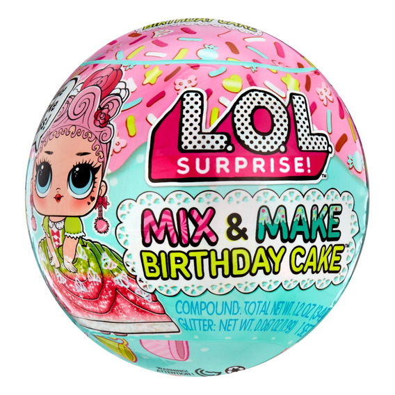 Muñeca Lol Surprise Mix And Make Birthday Cake 9 Cm Con Acce