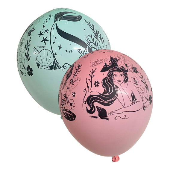 Globos 12 Pulgadas X 6u Impresos Personajes Disney Original