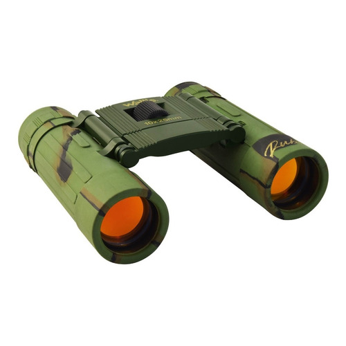 Wallis Binocular compacto BI611302 tipo tejado 10 x 25 mm resistente a lluvias y salpicaduras