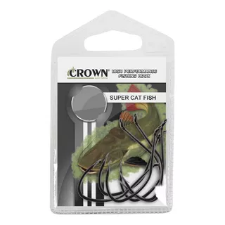 Anzol Crown Super Cat Fish Tamanho 2/0 C/ 5 Pçs