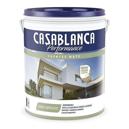 Performance Frentes Mate Hidro Repelente 20 Lts Casablanca Color Blanco