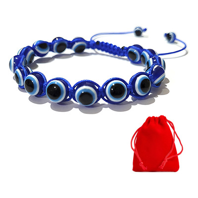 Pulsera Ojo Turco Proteccion Mal De Ojo Chakras Yoga Mandala