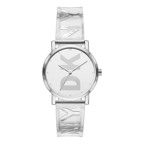 Reloj Mujer Dkny Soho Logo Color de la correa Transparente