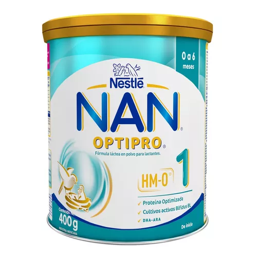 Leche de fórmula en polvo sin TACC Nestlé Nan Optipro 1 en lata de