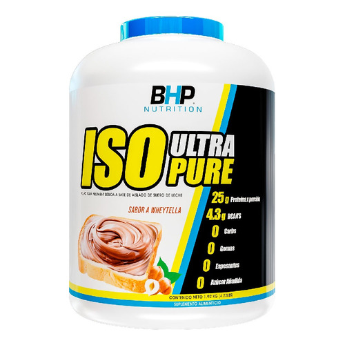 Proteina Bhp Isopure Ultra Cero Carbs 4.2 Lbs 60 Servicios Sabor Wheytella